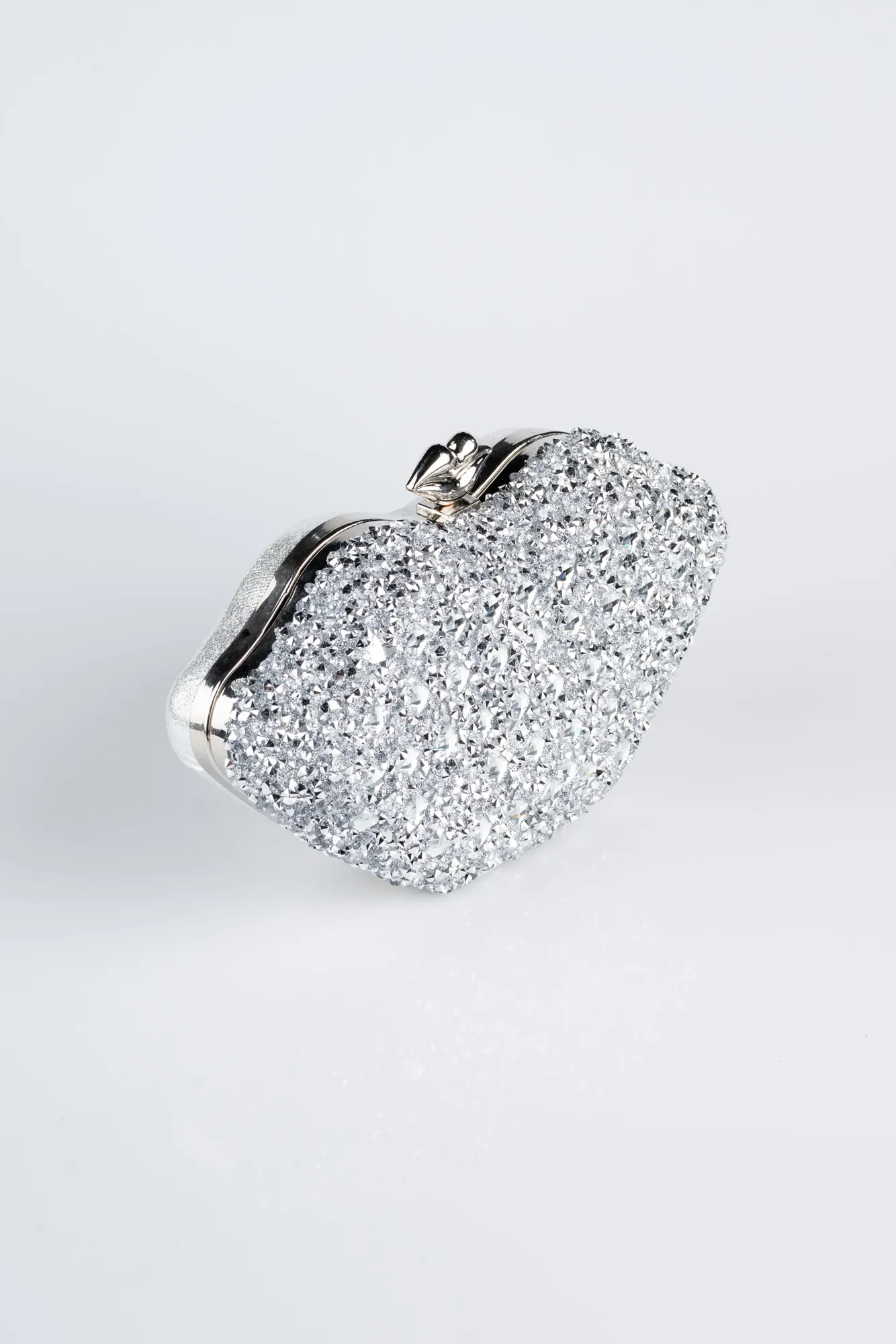 Silver-Plaster Fabric Night Bag SH831