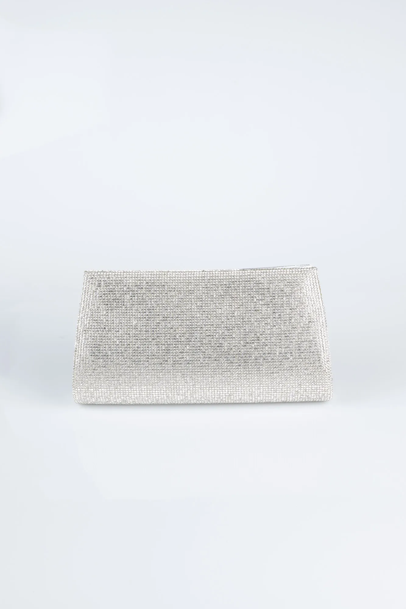 Silver-Plaster Fabric Night Bag V451