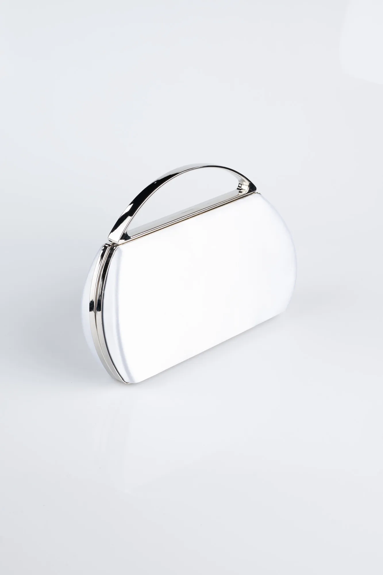 Silver-Satin Night Bag V351