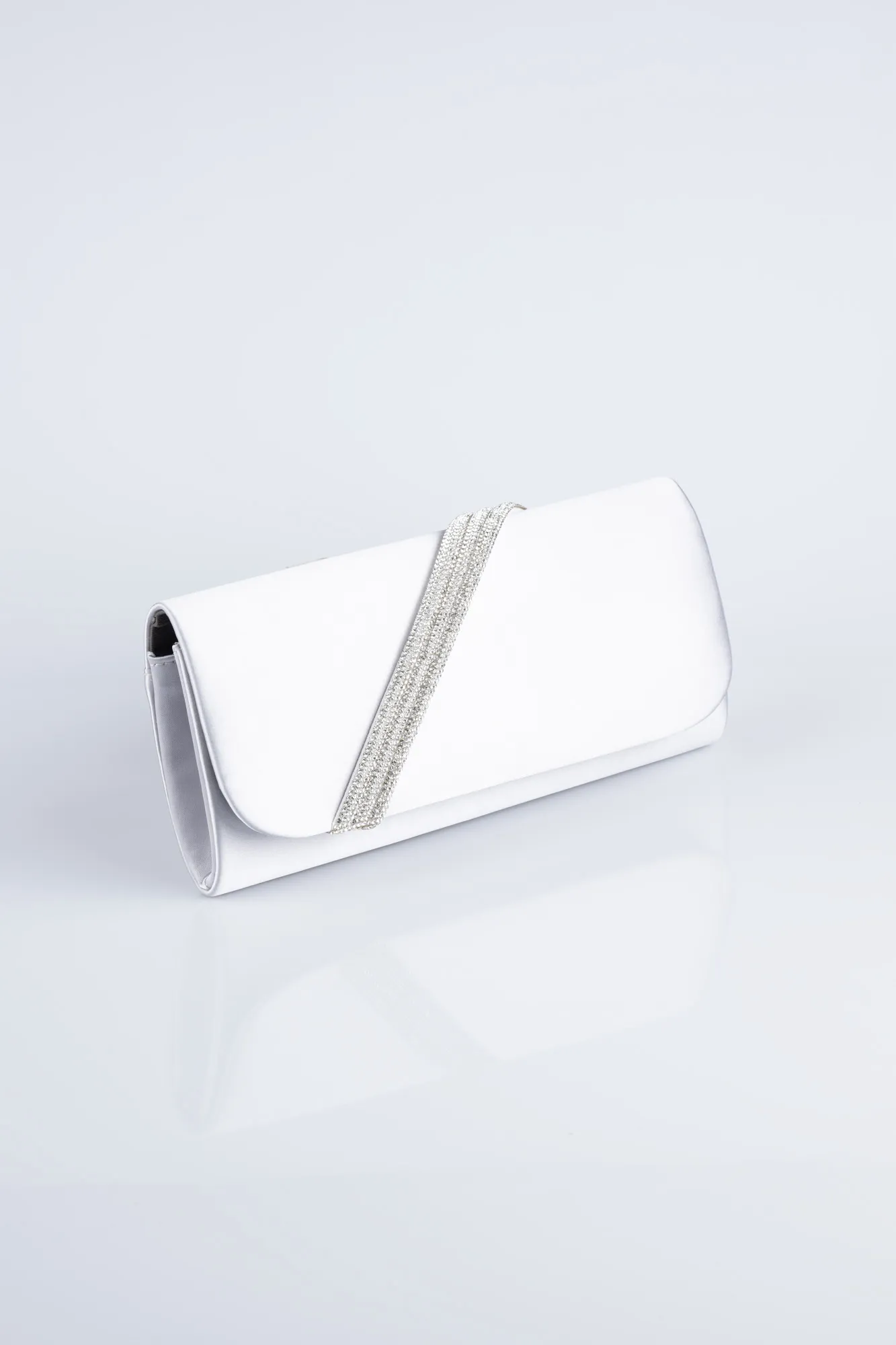 Silver-Satin Night Bag V448