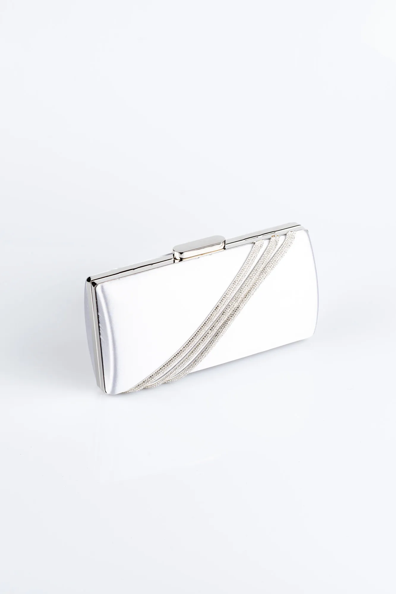Silver-Satin Night Bag VT9233