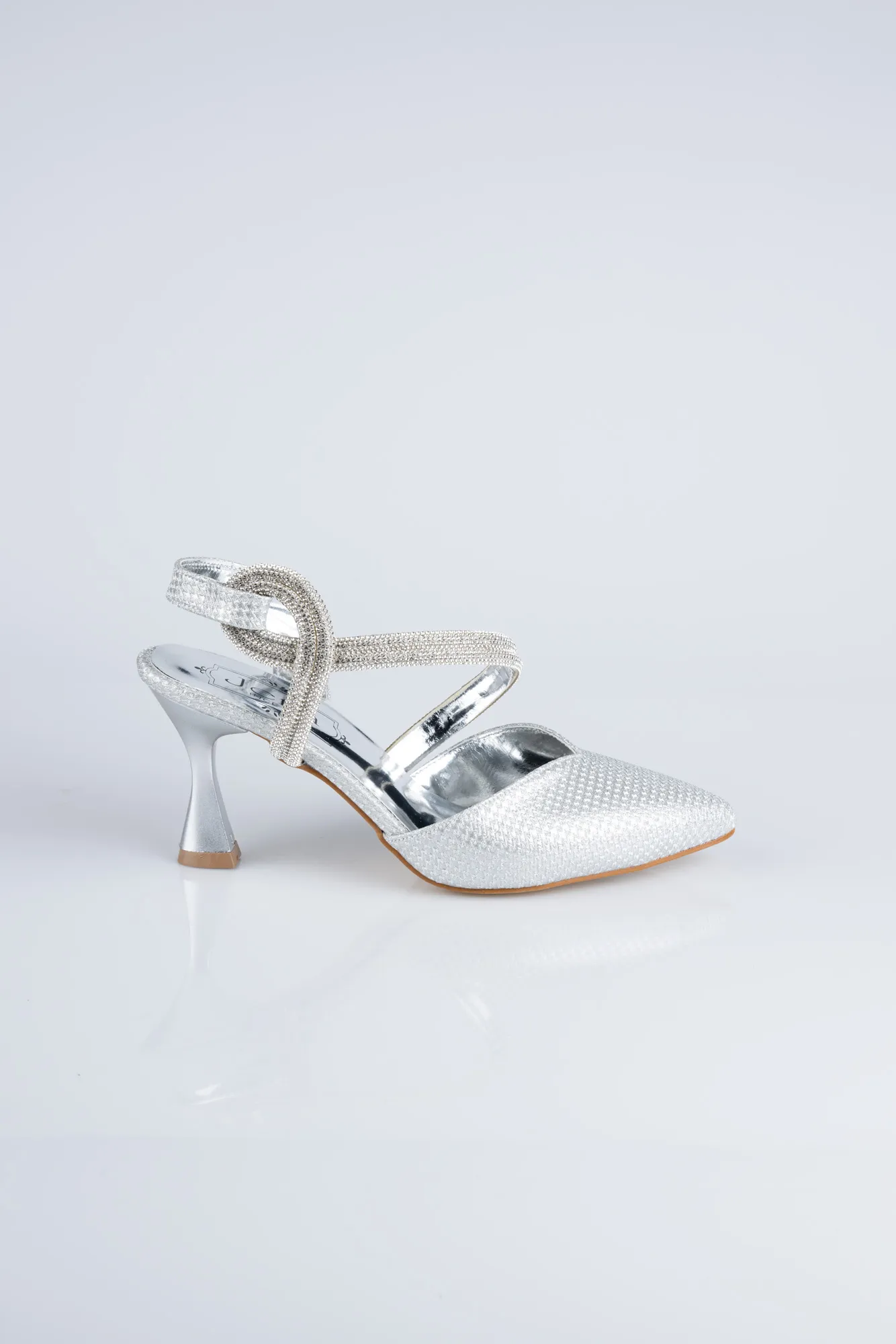 Silver-Silvery Stiletto MJC8009