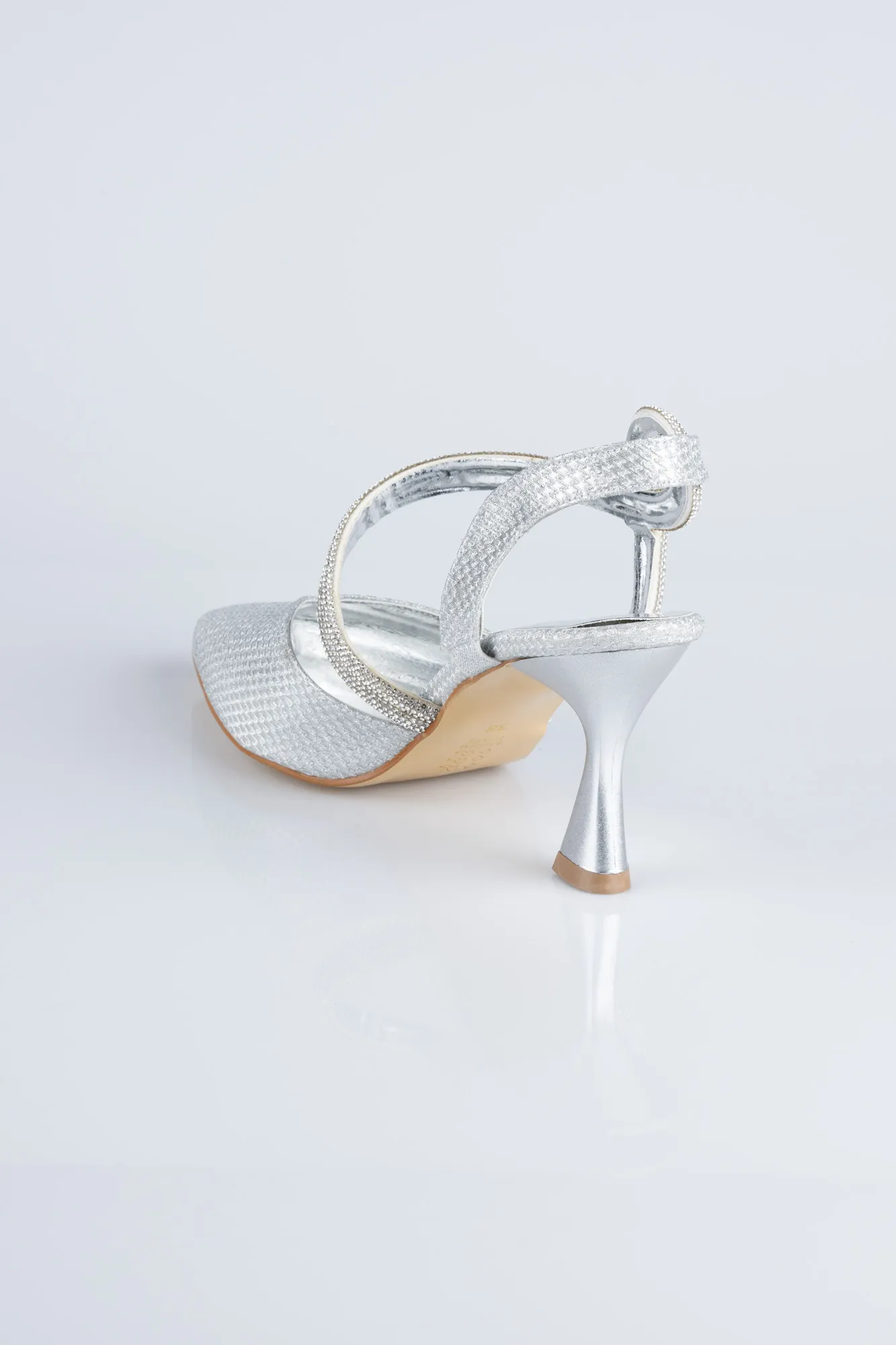 Silver-Silvery Stiletto MJC8009