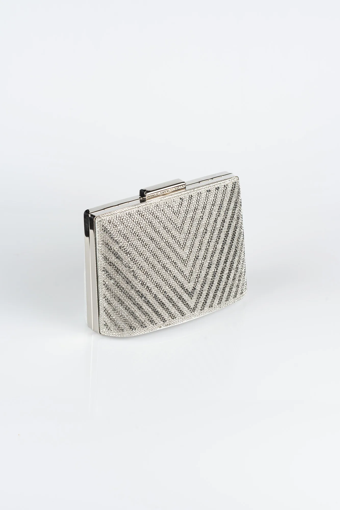 Silver-Stony Box Bag V343