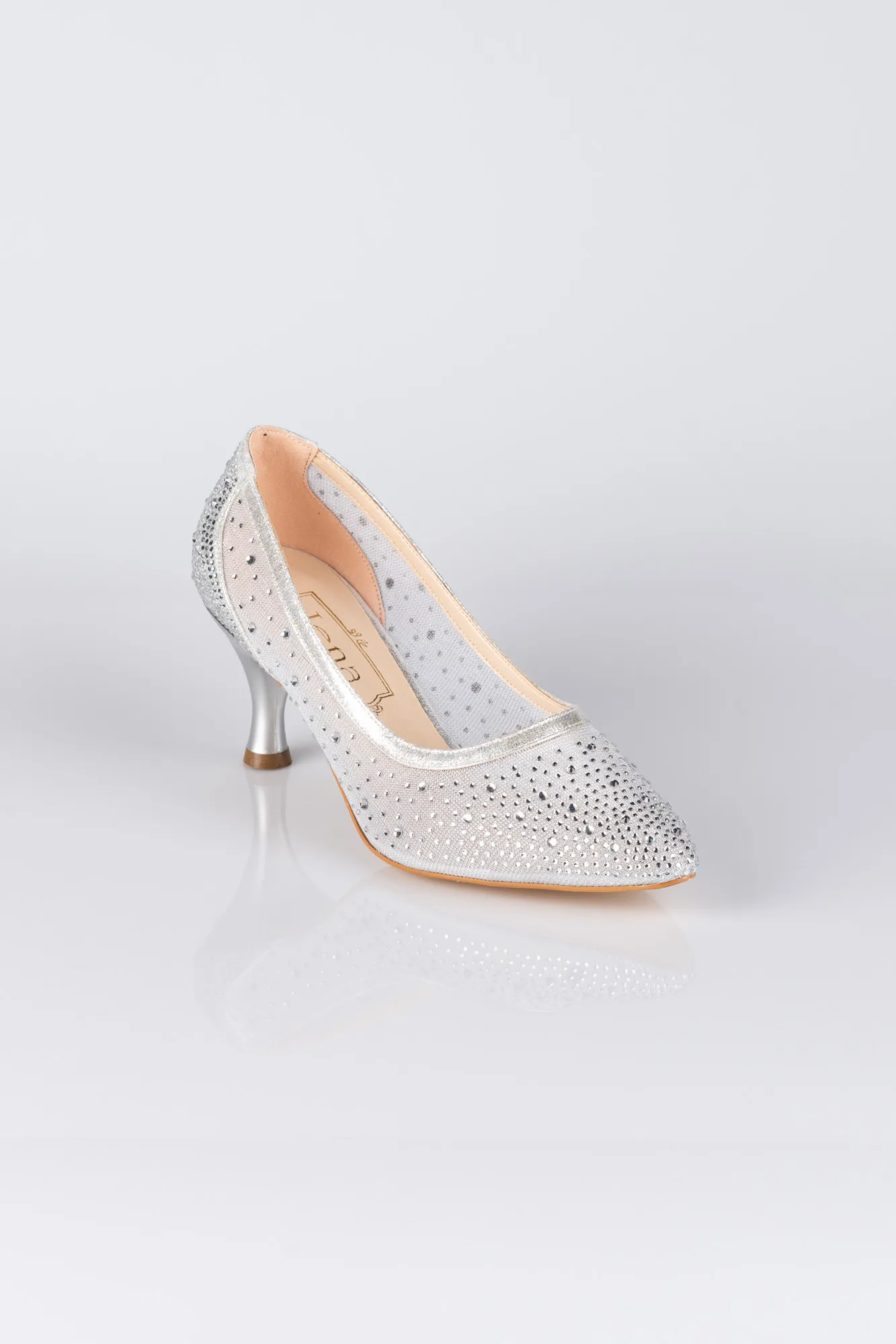 Silver-Stony Evening Shoe MJ5314
