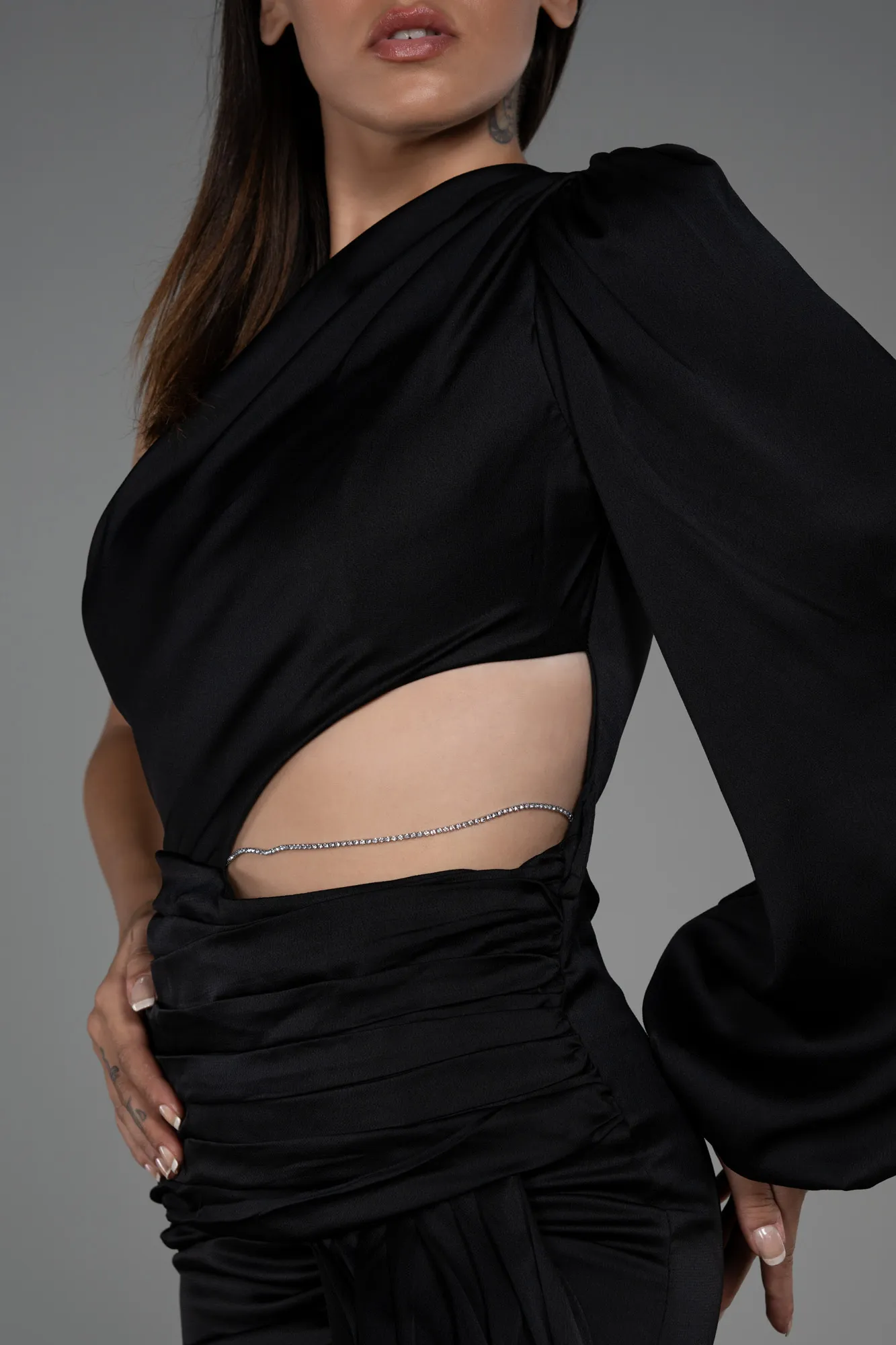 Silver-Waist Chain UK619