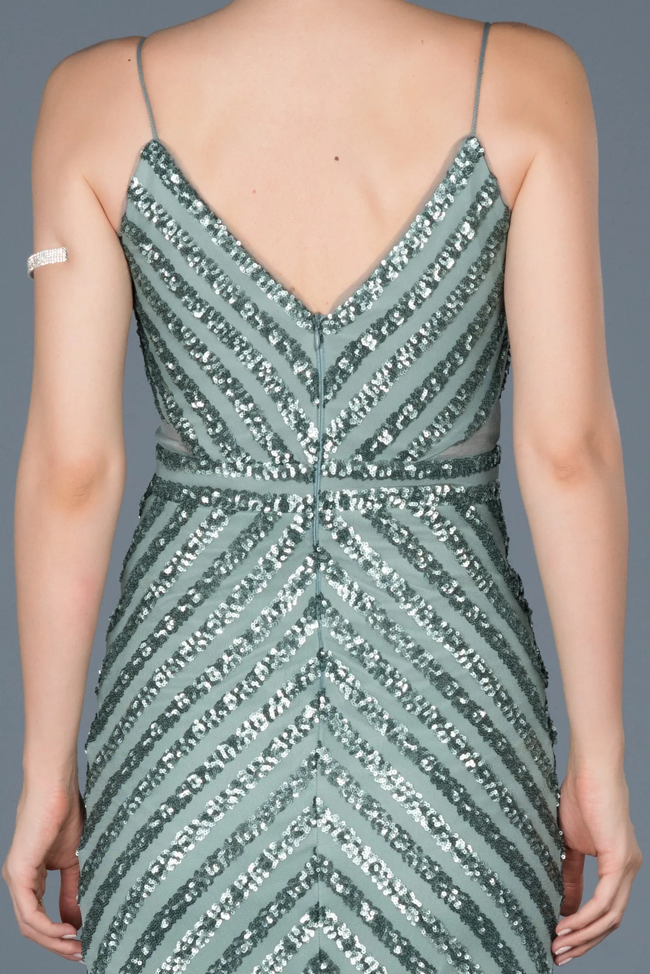 Turquoise-Long Mermaid Evening Dress ABU892