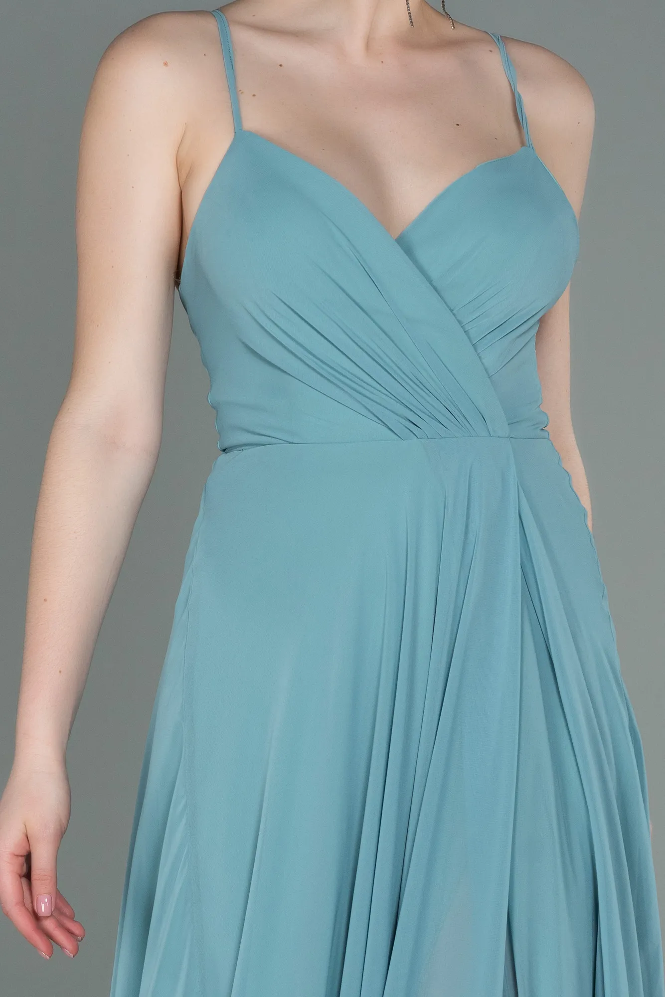 Turquoise-Long Prom Gown ABU1305