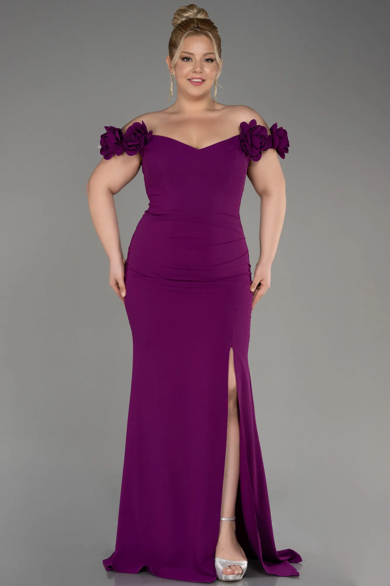 Violet-Long Plus Size Prom Dress ABU3946