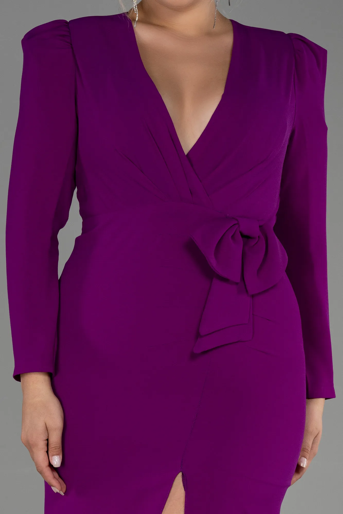 Violet-Midi Plus Size Evening Dress ABK1535