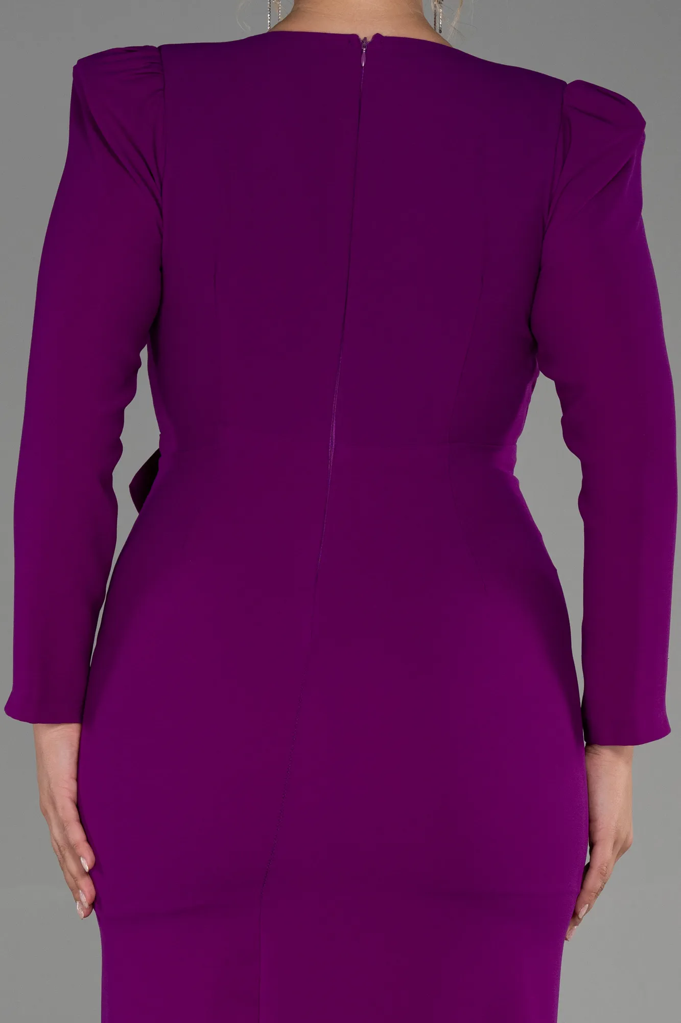 Violet-Midi Plus Size Evening Dress ABK1535