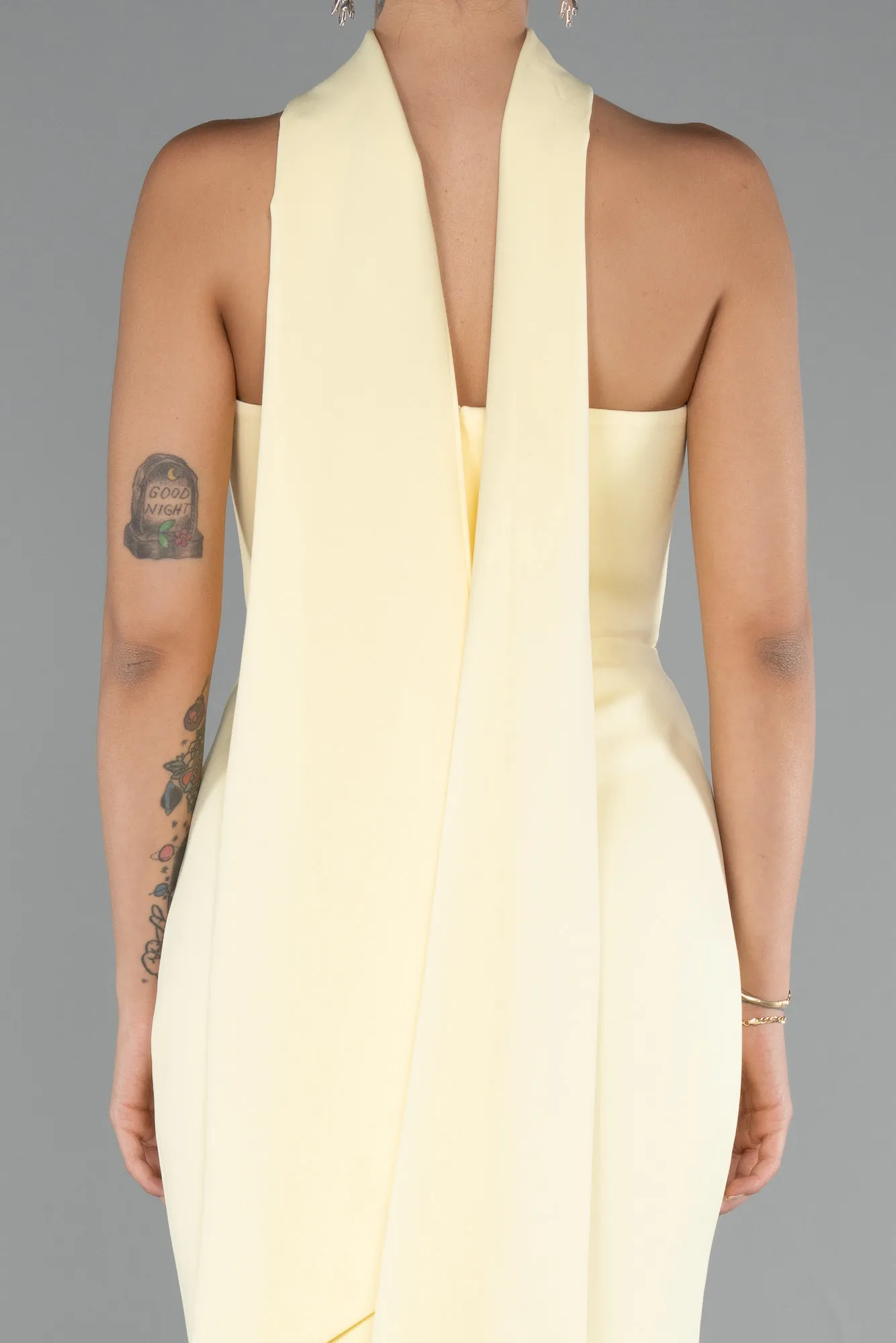 Yellow-Long Evening Dress ABU5097