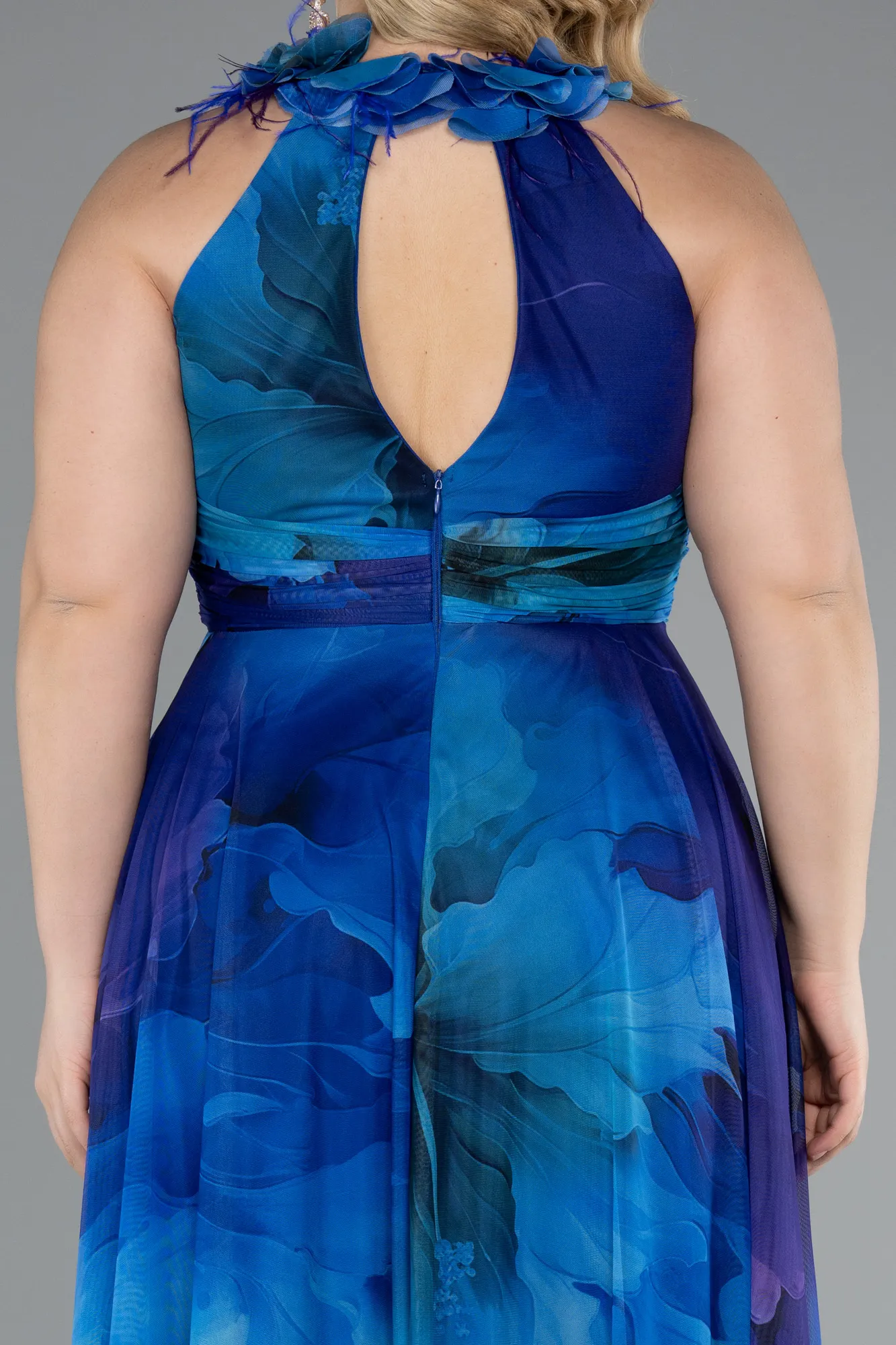 saks-mor-Long Plus Size Evening Gown ABU4902